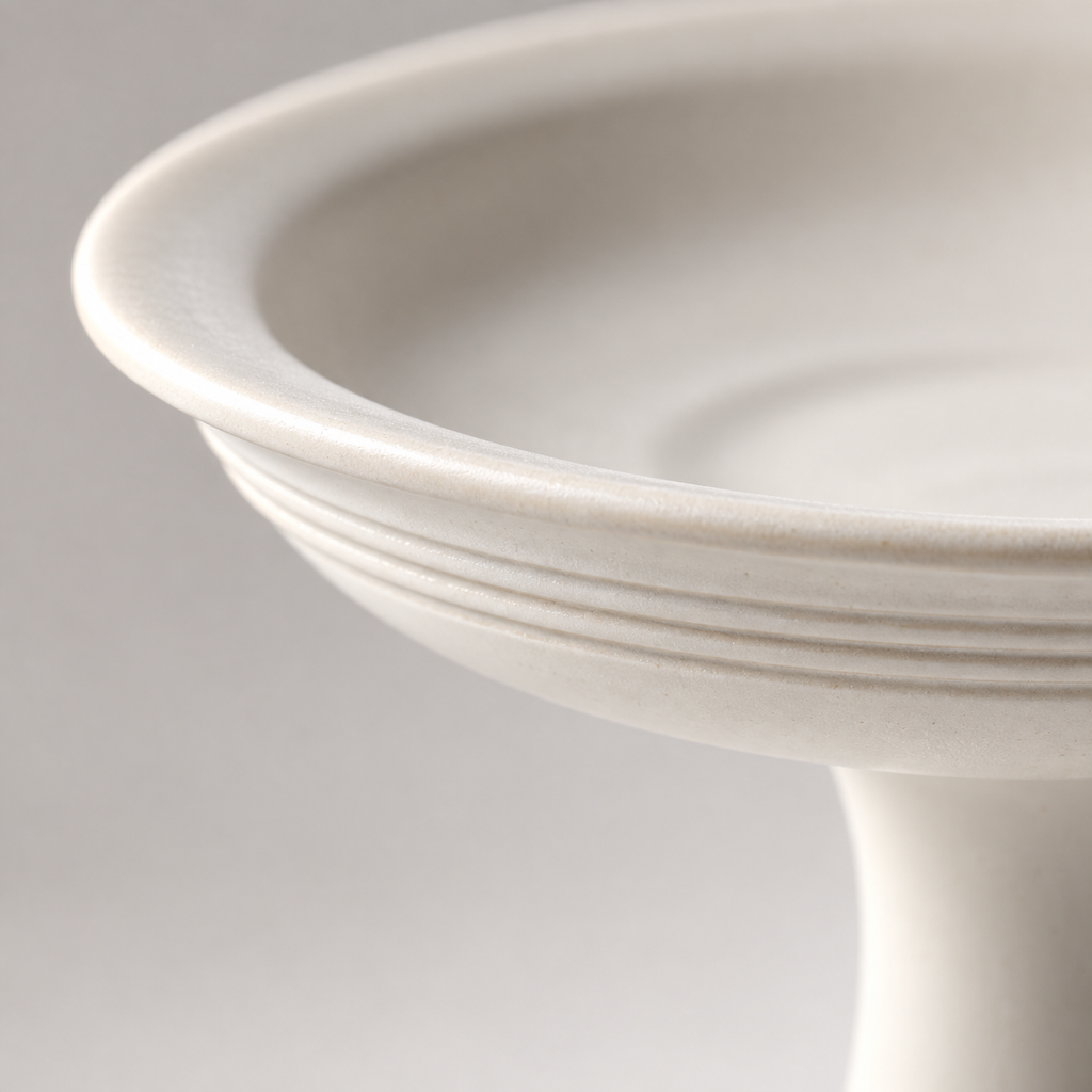 The High Stand — Hand-Thrown Ivory Porcelain Serving Stand
