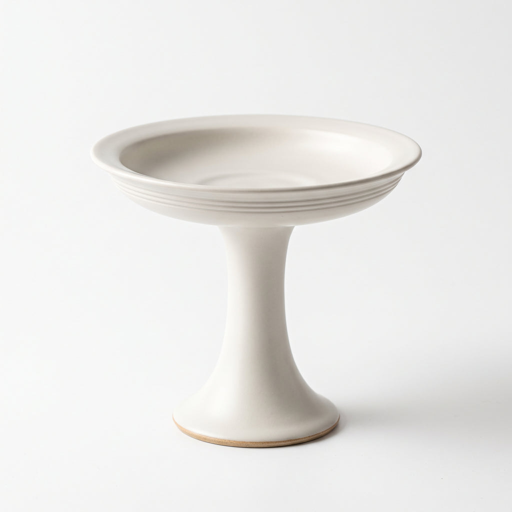 The High Stand — Hand-Thrown Ivory Porcelain Serving Stand