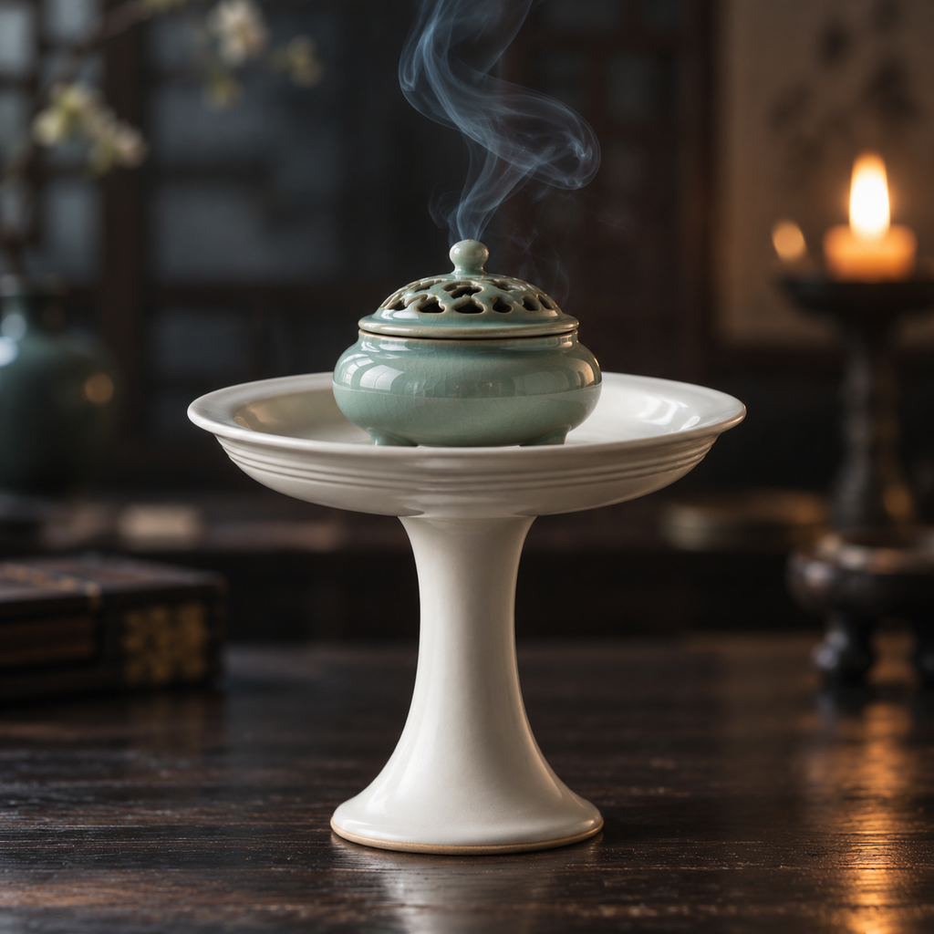 The High Stand — Hand-Thrown Ivory Porcelain Serving Stand