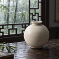 The Full Moon Jar — Hand-Thrown Ivory Stoneware Vase
