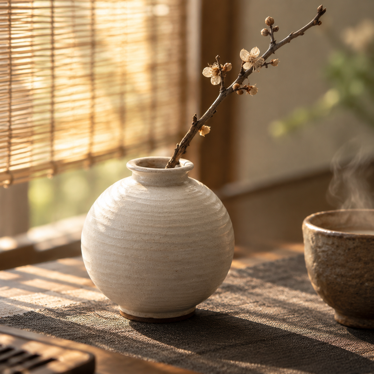The Full Moon Jar — Hand-Thrown Ivory Stoneware Vase